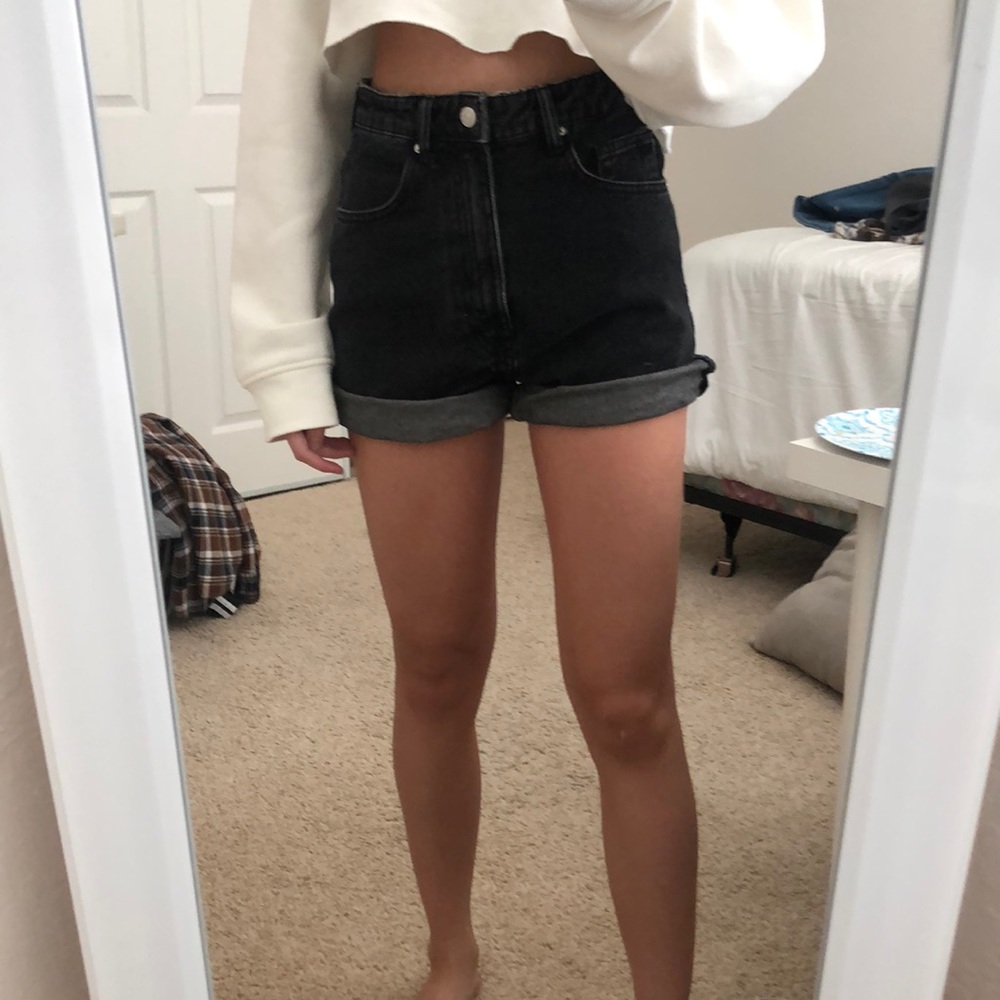 Zara denim mom shorts